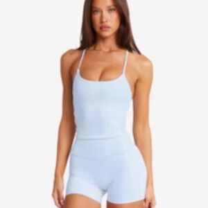 Crop Shop Boutique Light Blue Tank Top